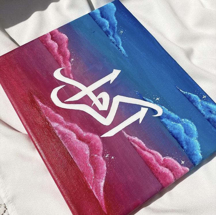 Artwork featuring Arabic calligraphy