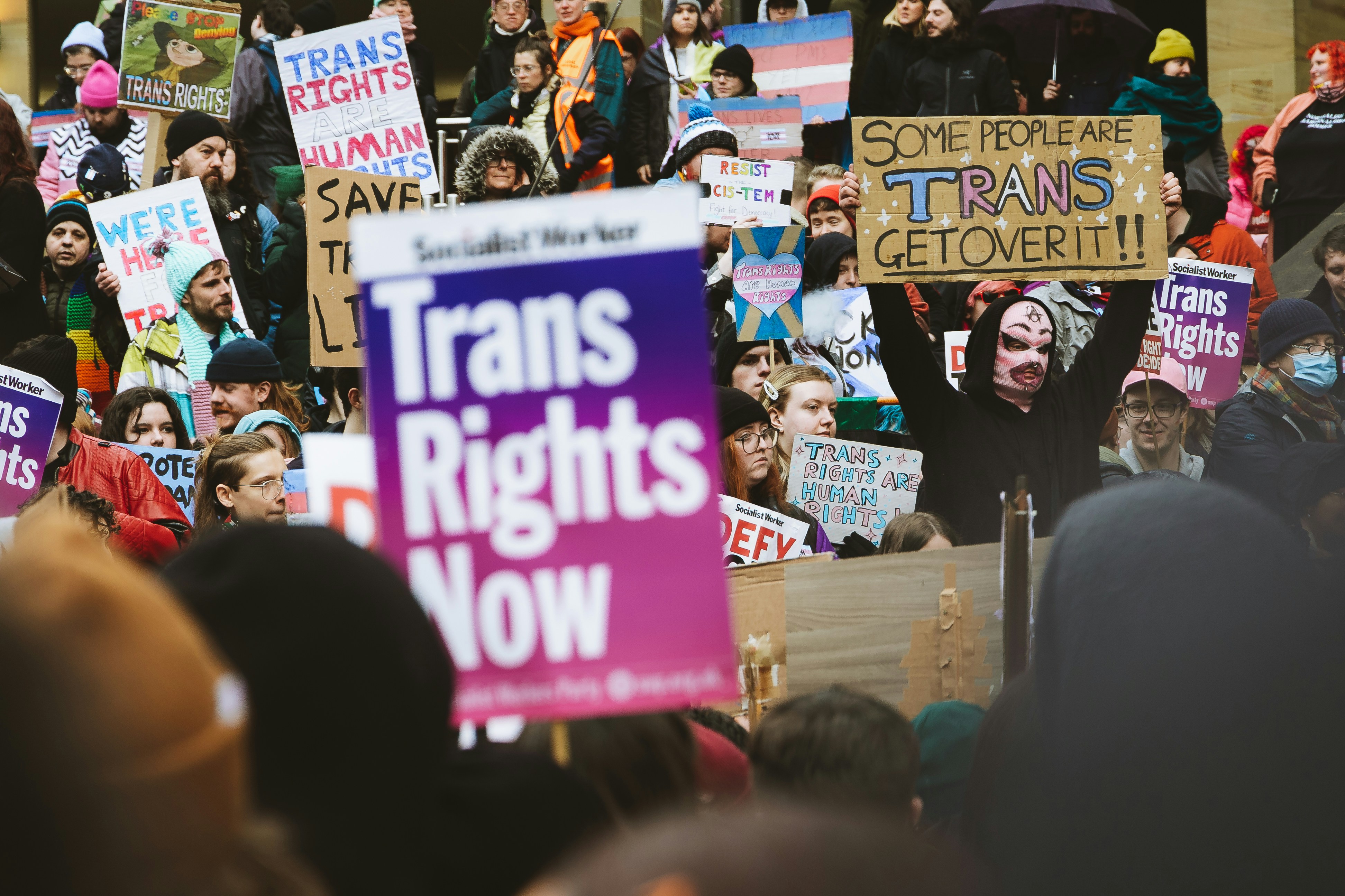 pro trans protest