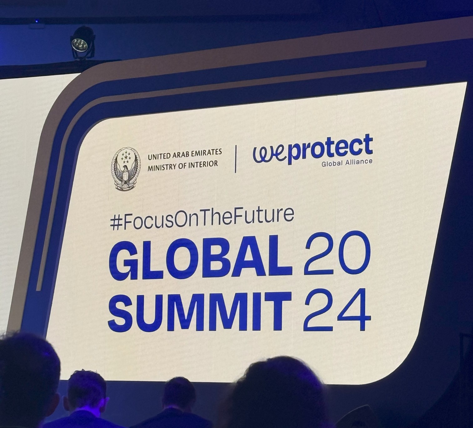a Screen that has the title WeProtect Global Summit 2024