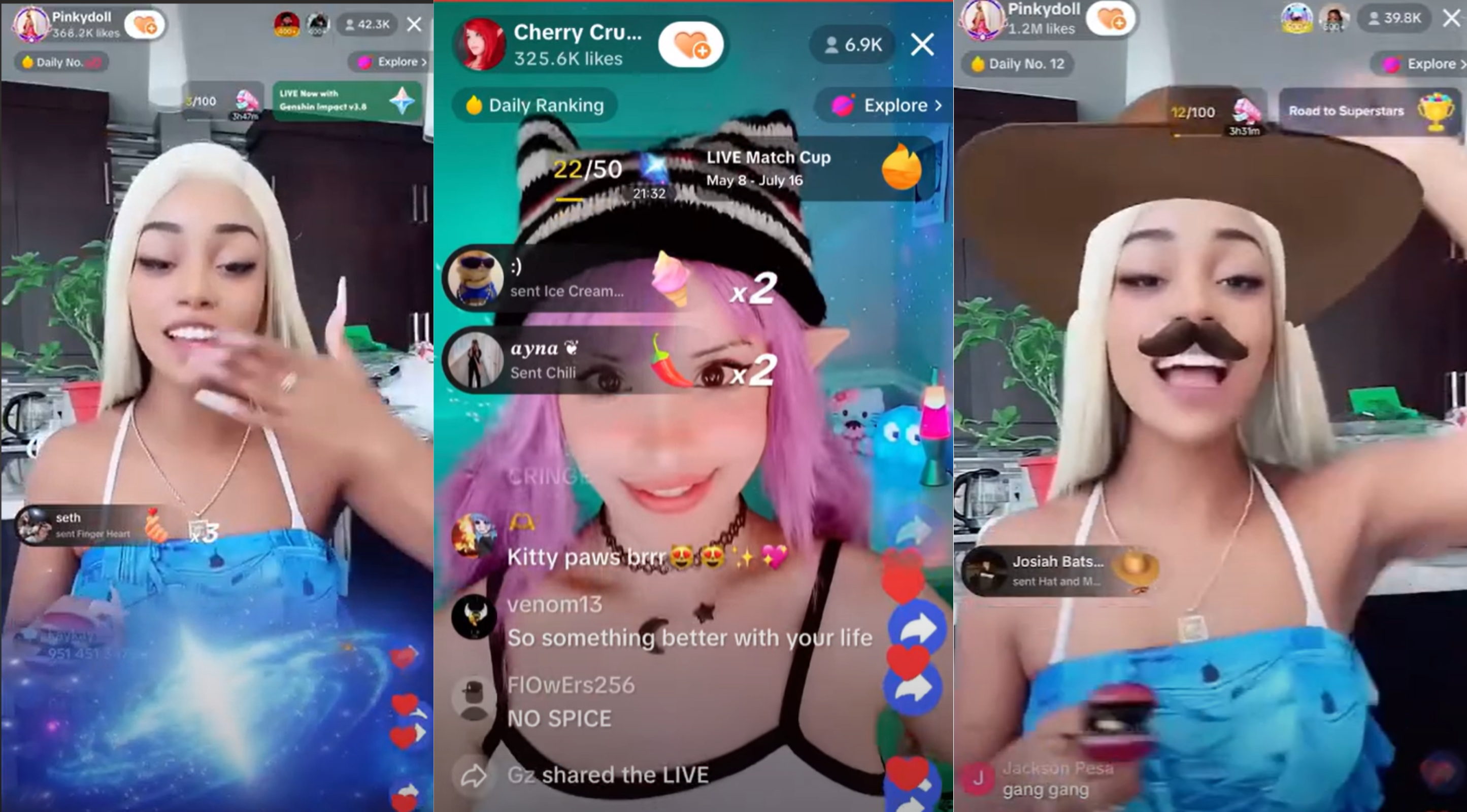 screenshots from npc livestreams