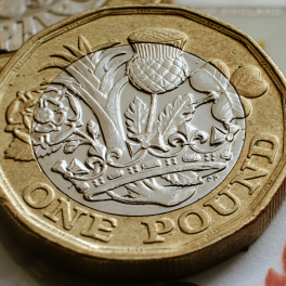 a one pound coin