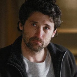 Derek Shephard from Grays Anatomy with a sad expression
