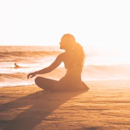 woman on beach