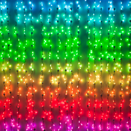 rainbow christmas lights