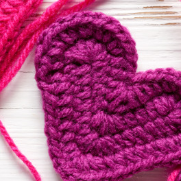 a crochet heart