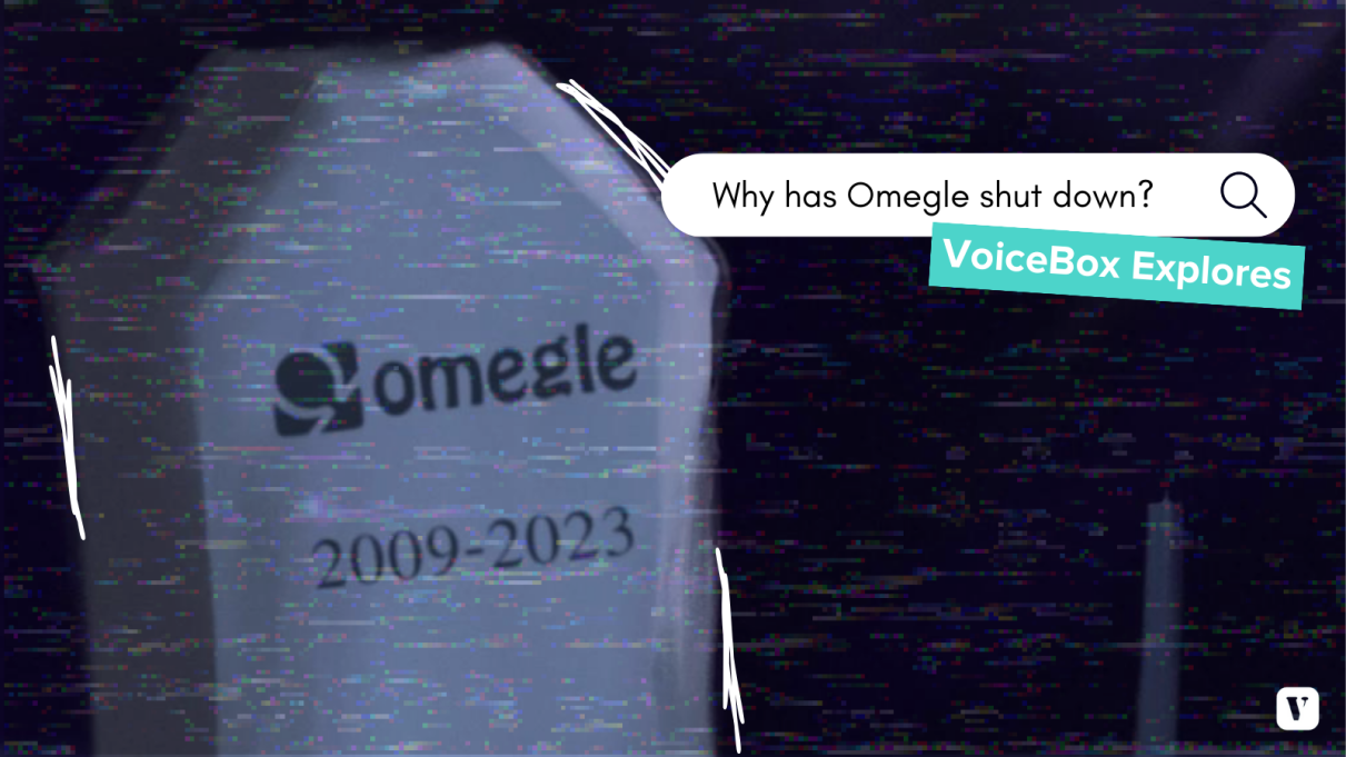 Headstone that says omegle on it