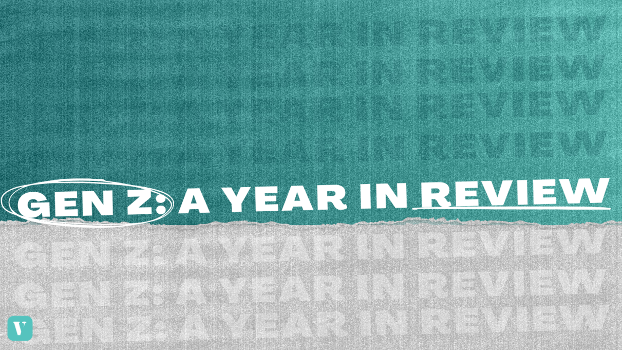 A graphic that says "Gen Z A year in review"